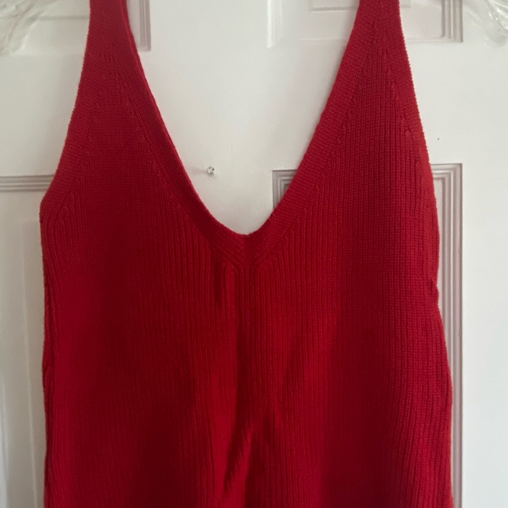 Brandy Melville Red Knit Tank